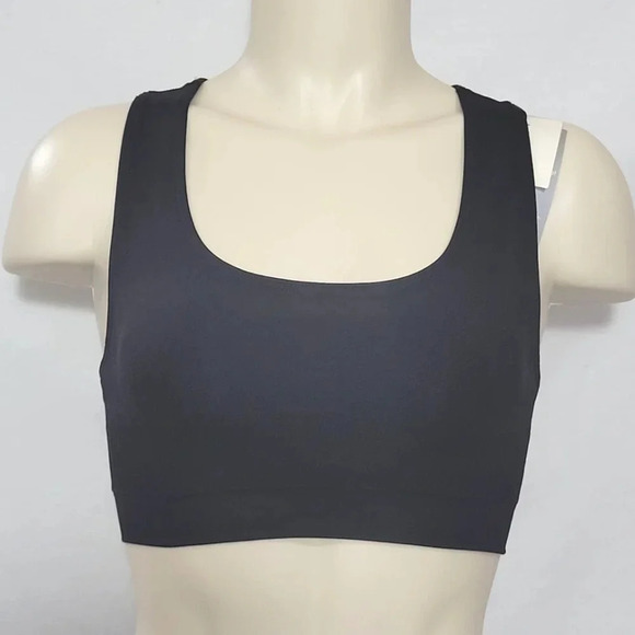 MEDIUM Hanes HC35 Wire Free Sports Bra Black NWT - Picture 1 of 4